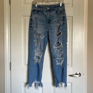 American Eagle Ripped Mom Jeans